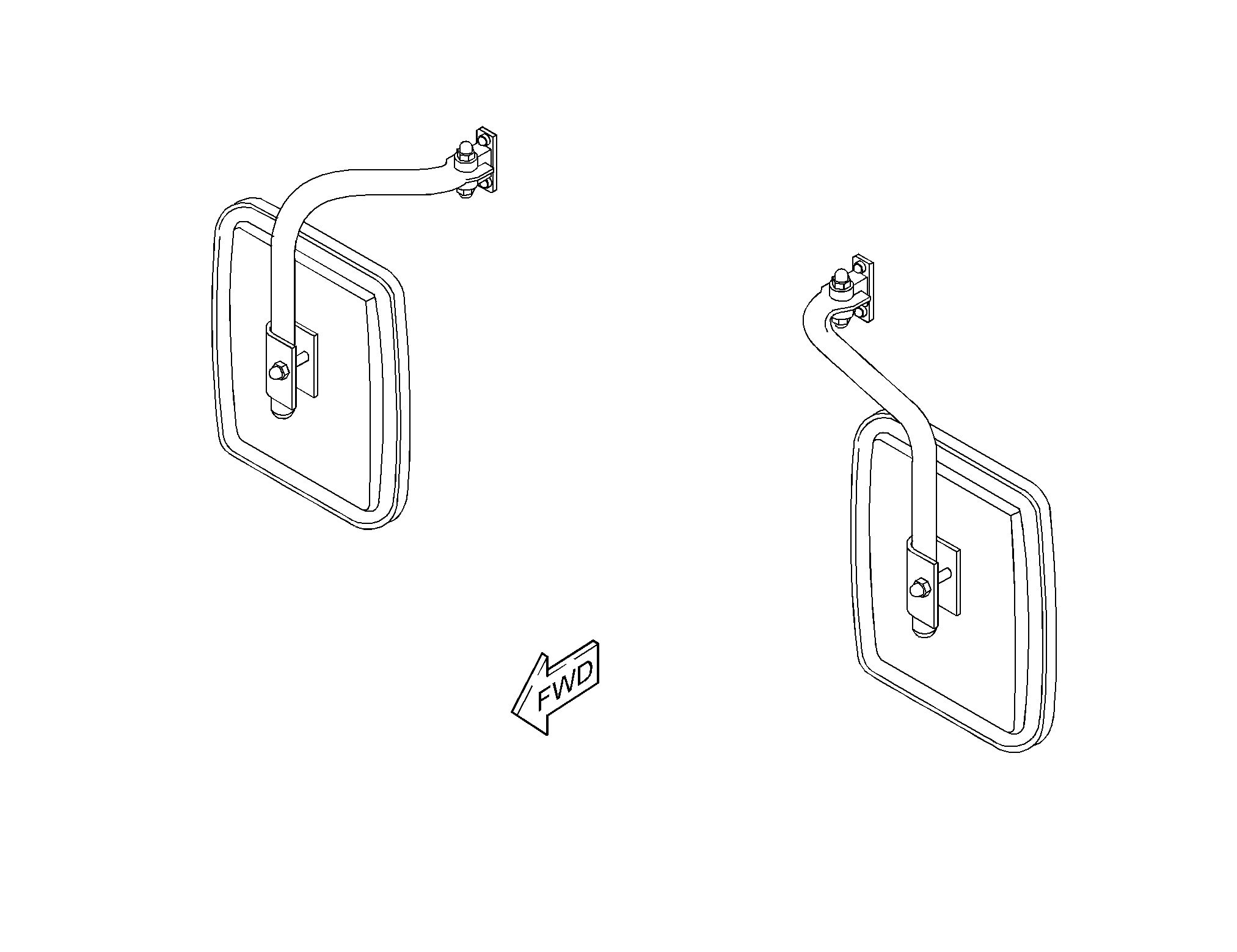 381-2880: Комплект зеркала