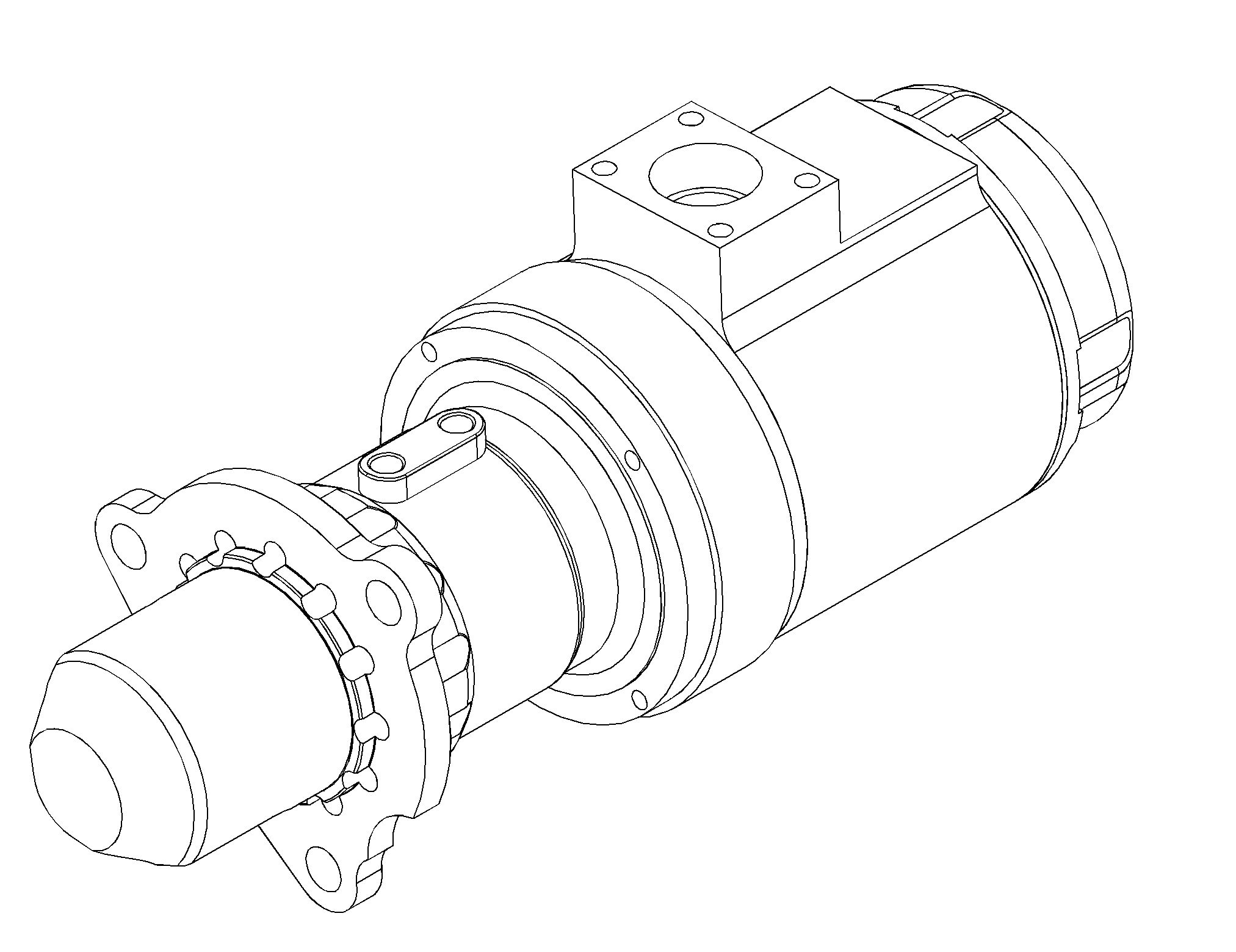 Пневмостартер с 11-зубой шестерней
