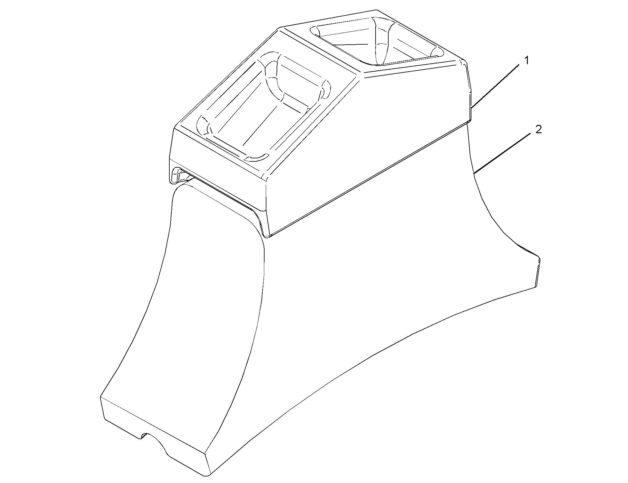 Модифицированный шевронный трамбующий наконечник для уплотнителя грунта