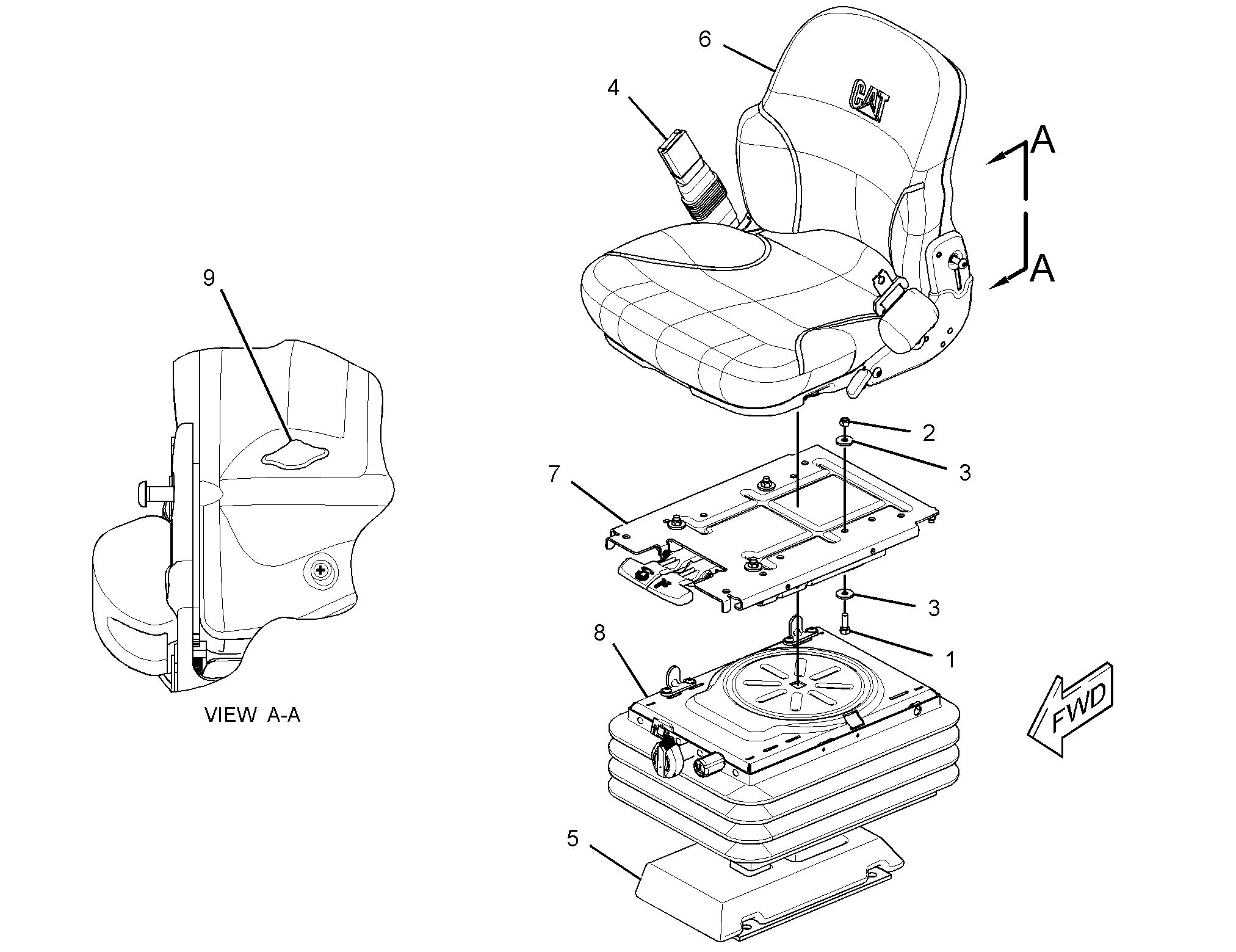 314-4288: СИДЕНЬЕ С ПОДВЕСКОЙ