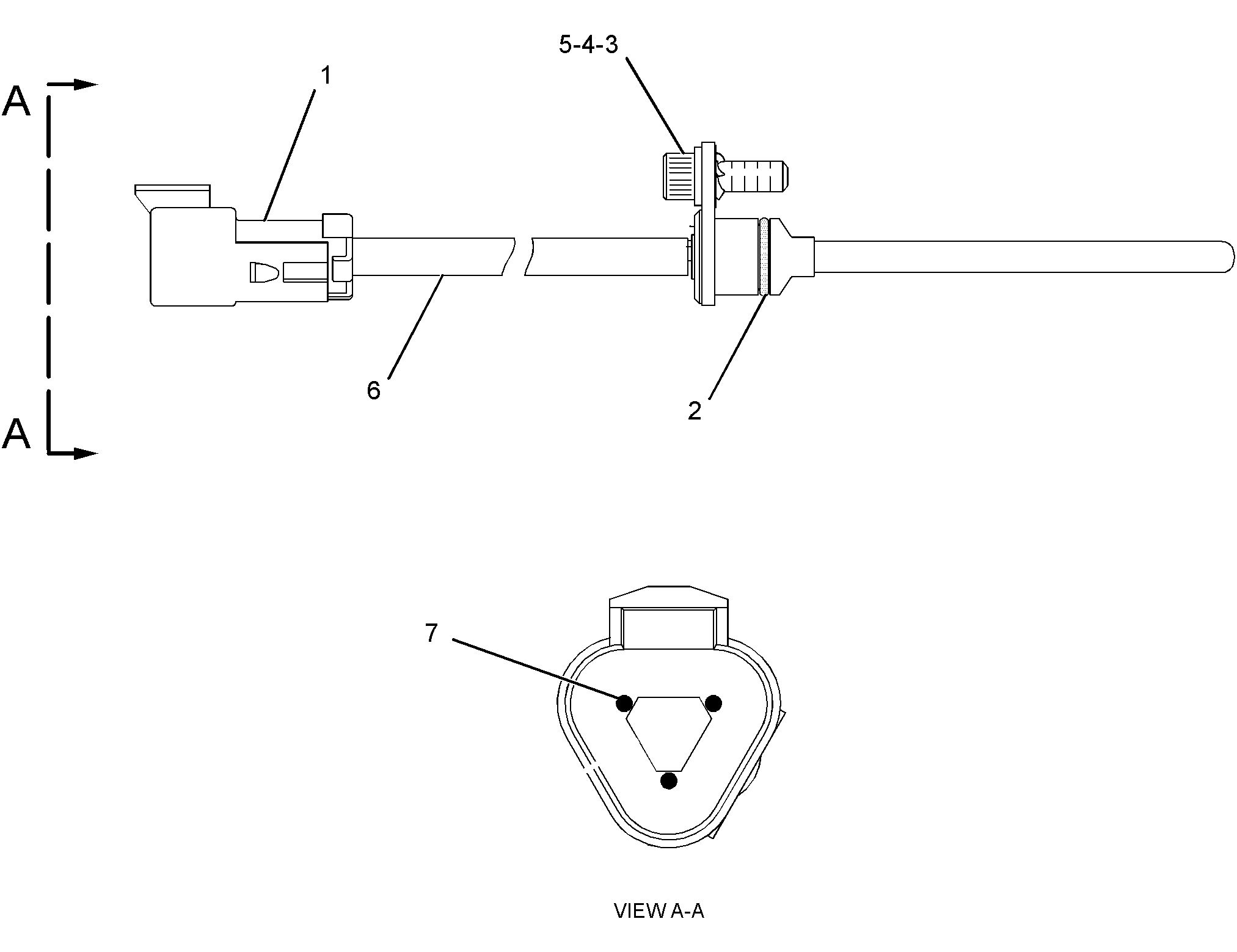 3-контактный датчик частоты вращения вентилятора DT