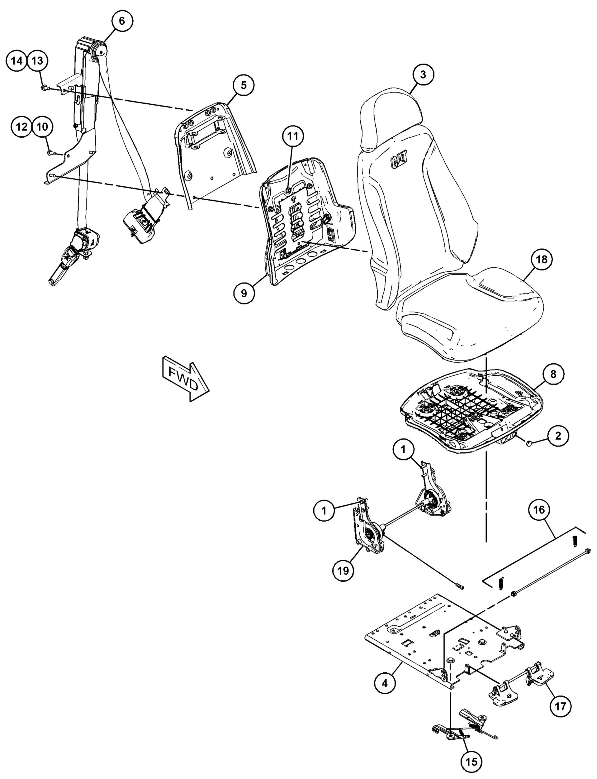 489-6533: Сиденье подрессоренное