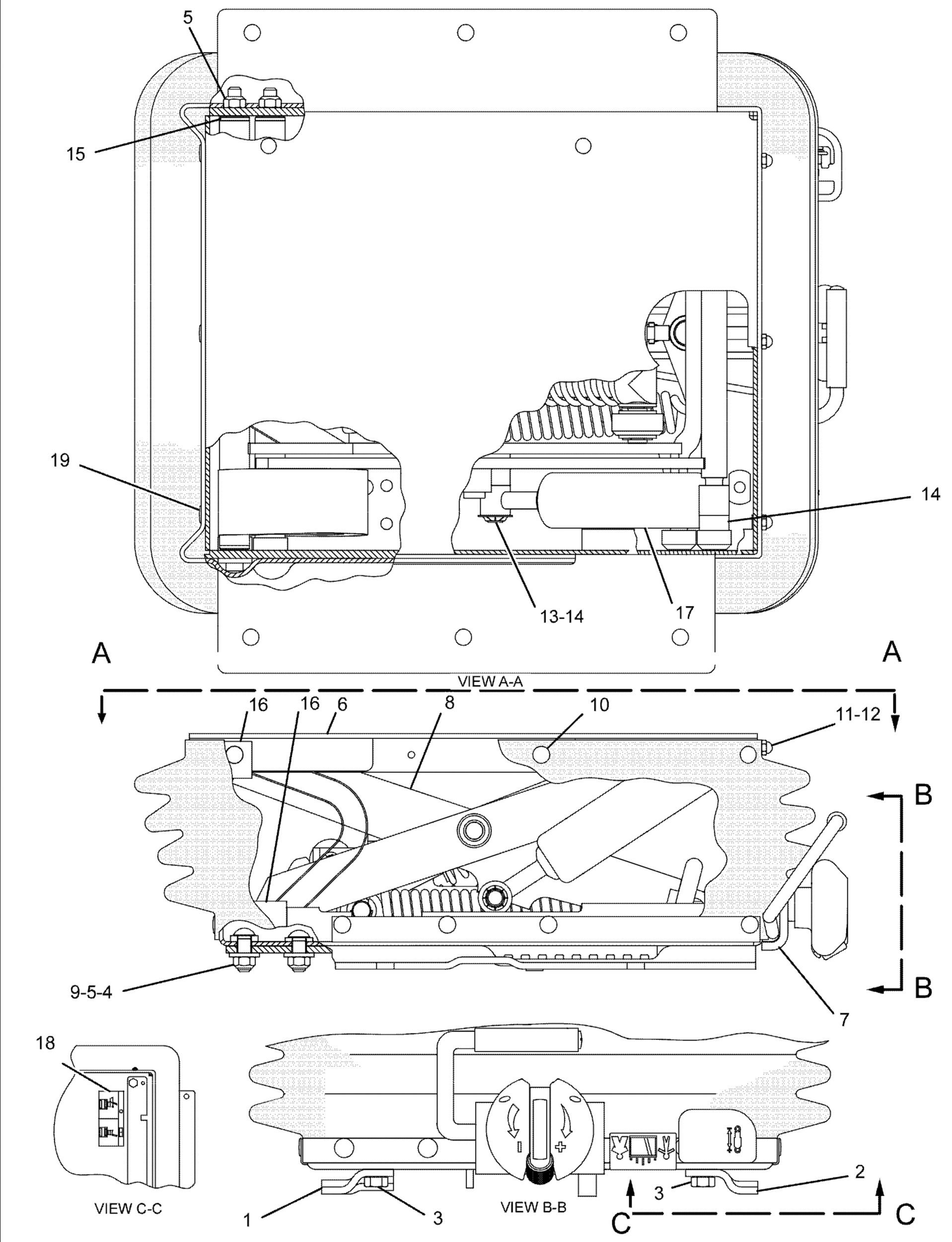 Подвеска в сборе — сиденье