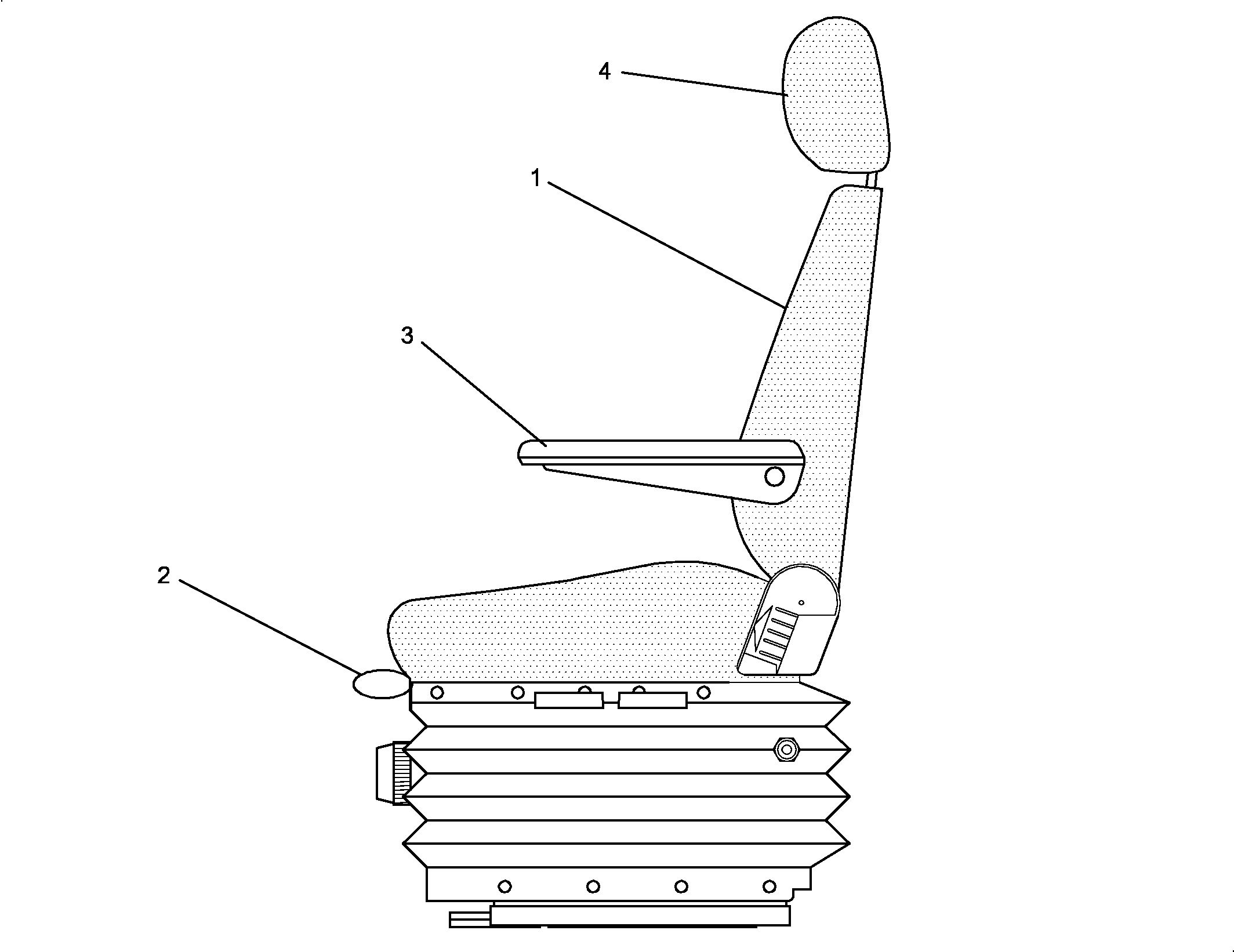 Сиденье в сборе (подвеска)