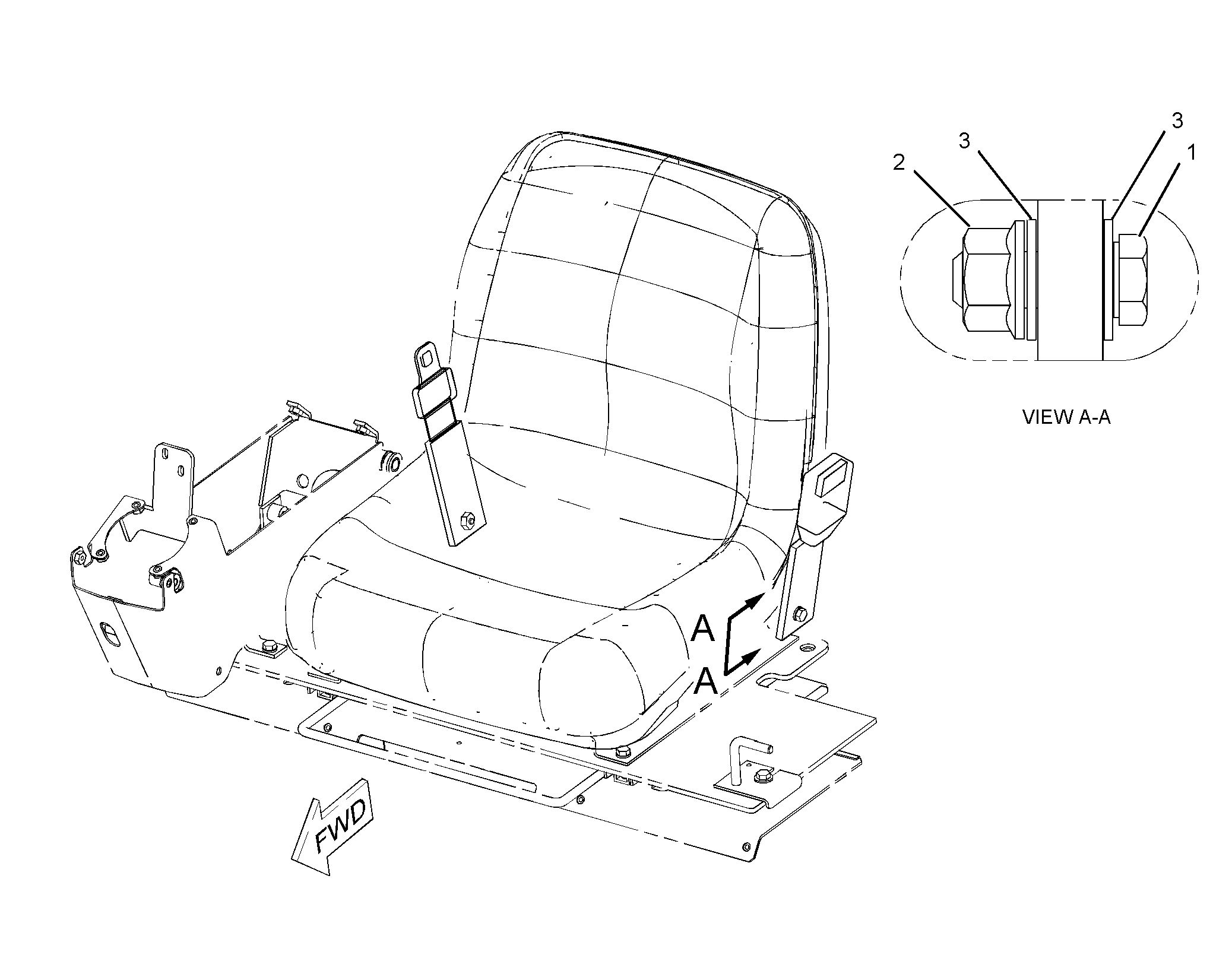 БЛОК РЕМНЯ СИДЕНЬЯ