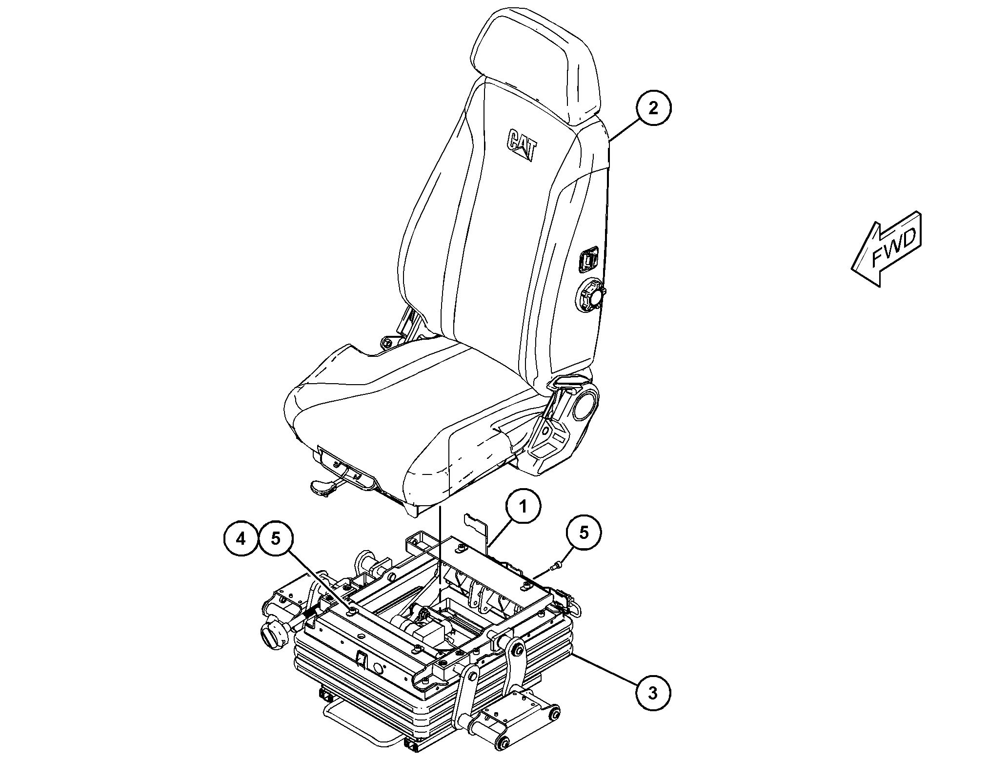453-7543: Сиденье (высокая спинка)