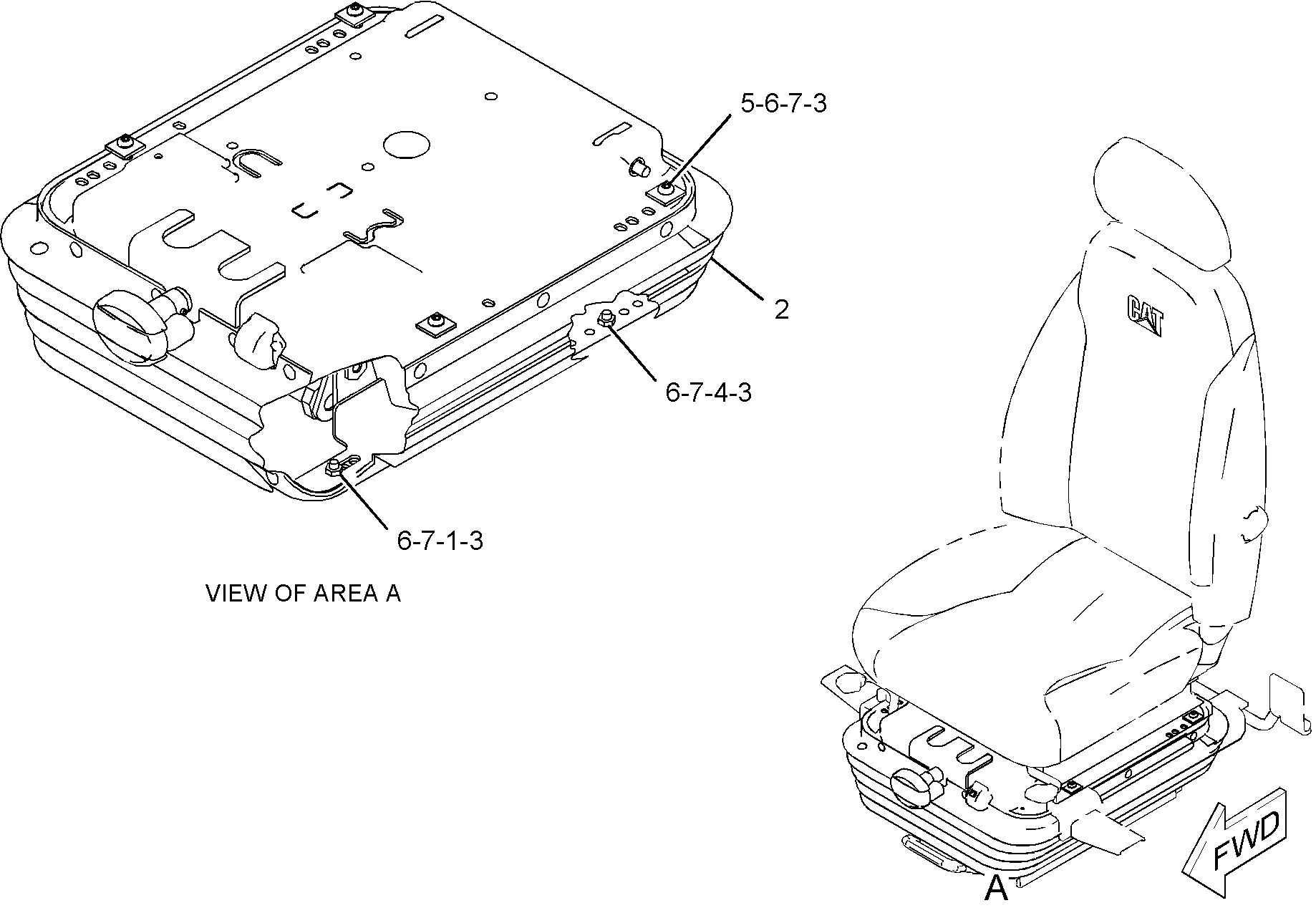 Подрессоренное сиденье в комплекте