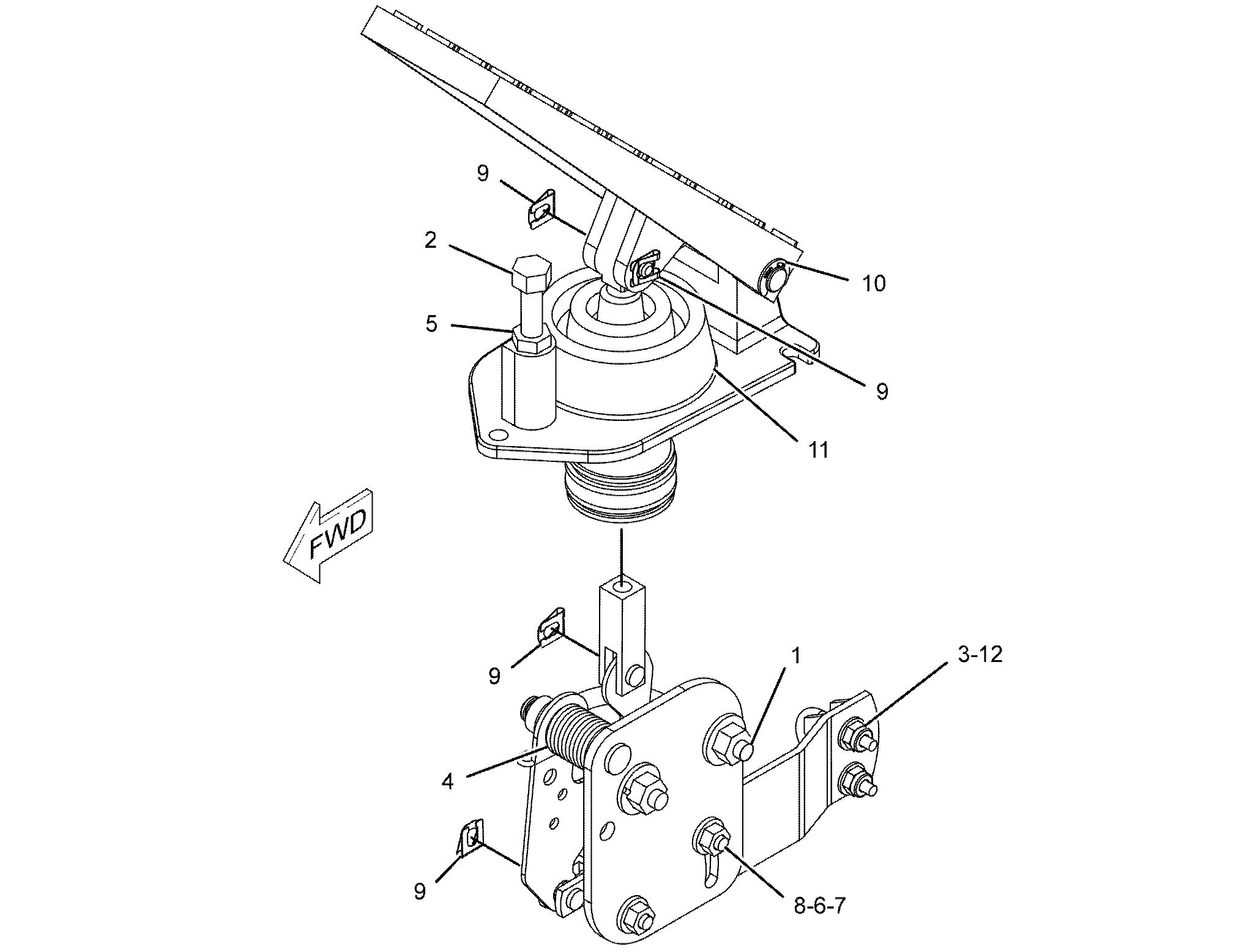 Педаль регулятора оборотов