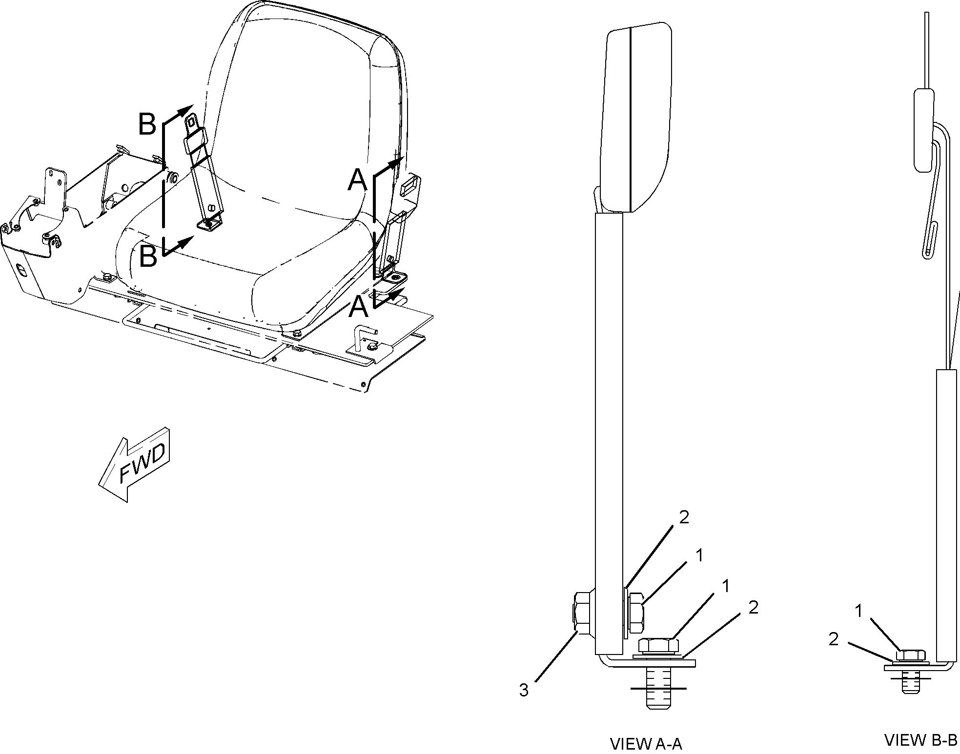 228-1586: БЛОК РЕМНЯ СИДЕНЬЯ