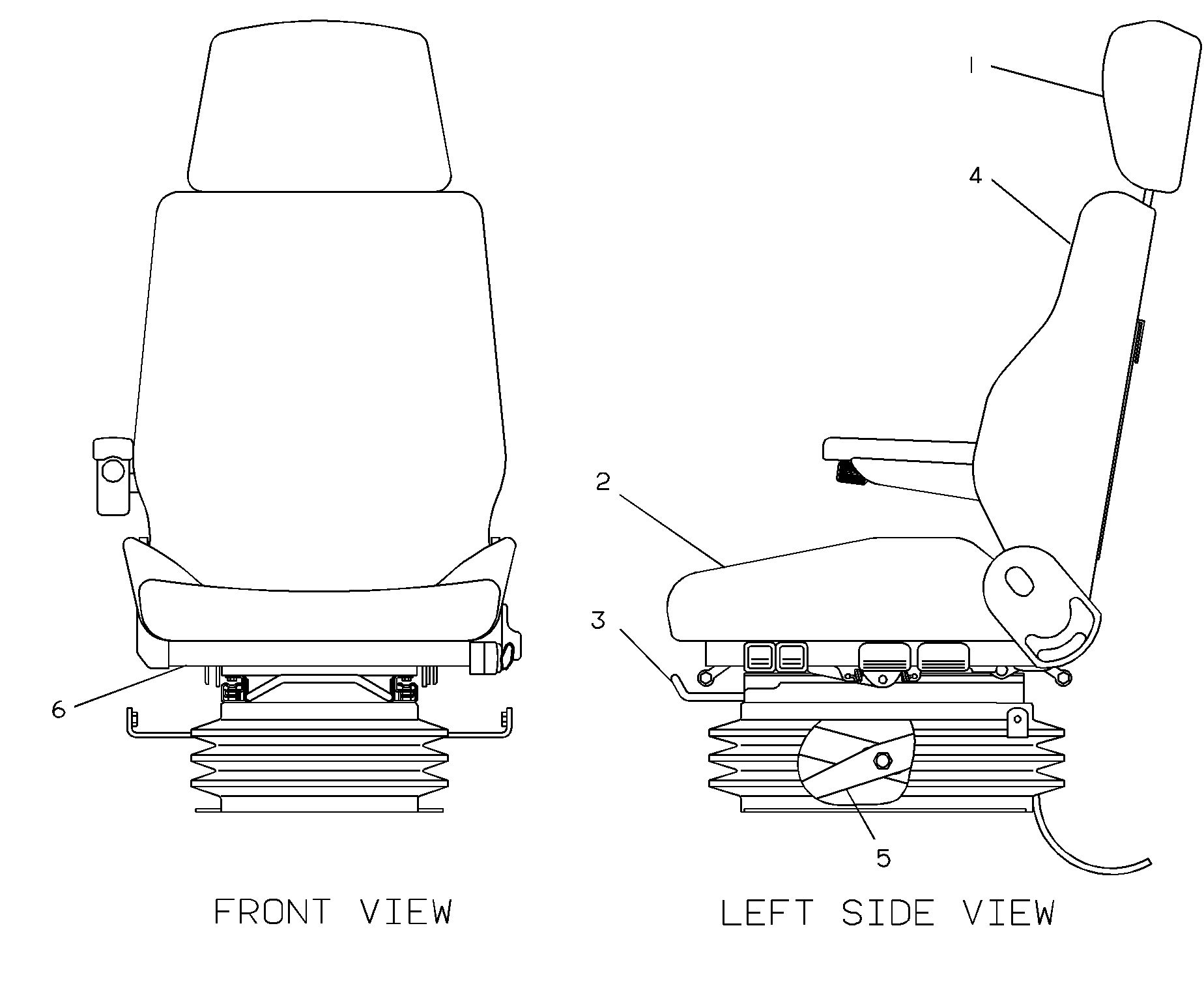 8W-4735: Сиденье в сборе