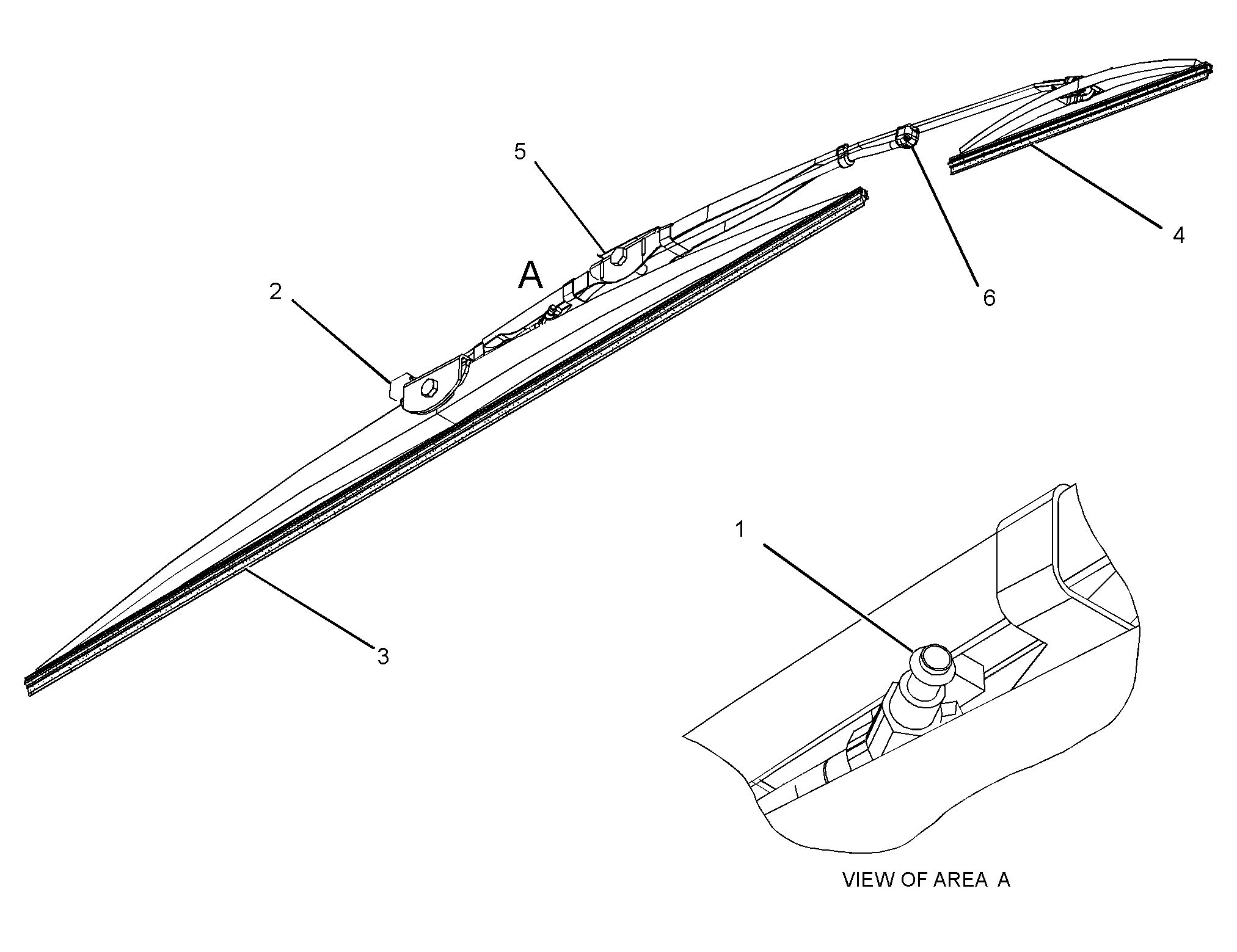 Щетка стеклоочистителя в сборе