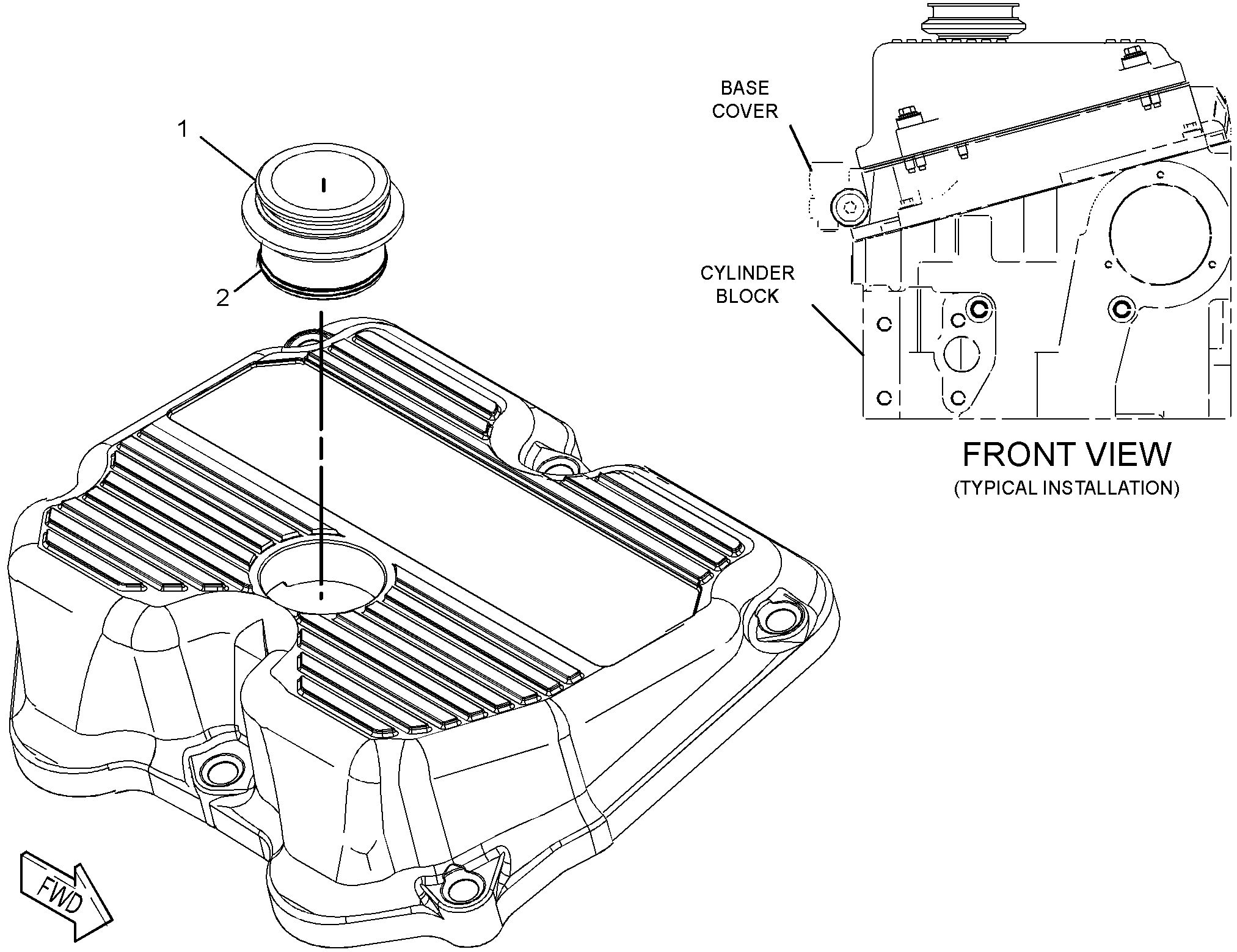 Крышка клапанного механизма в сборе