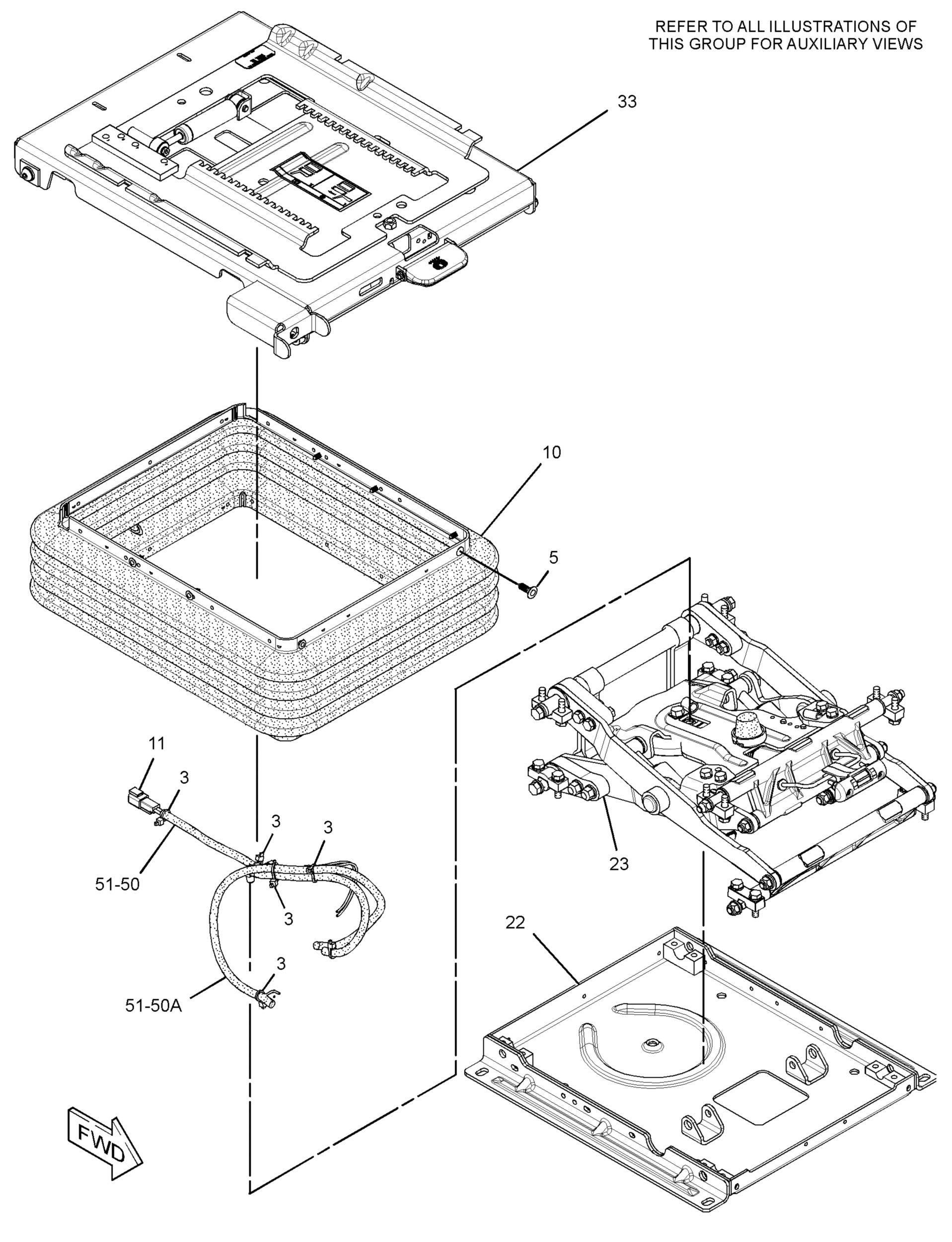 Подвеска в сборе — сиденье