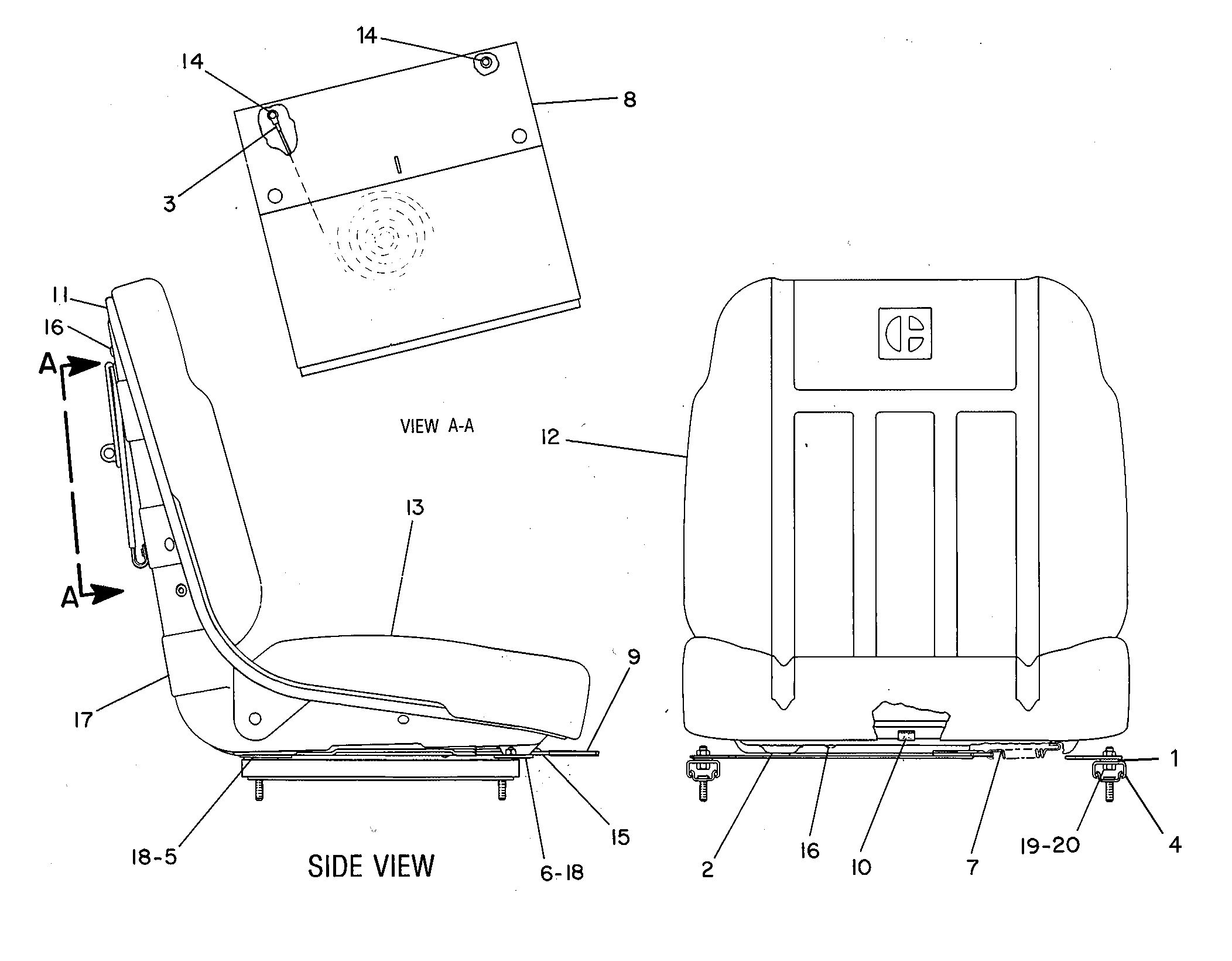 8Y-5481: БЛОК СИДЕНЬЯ