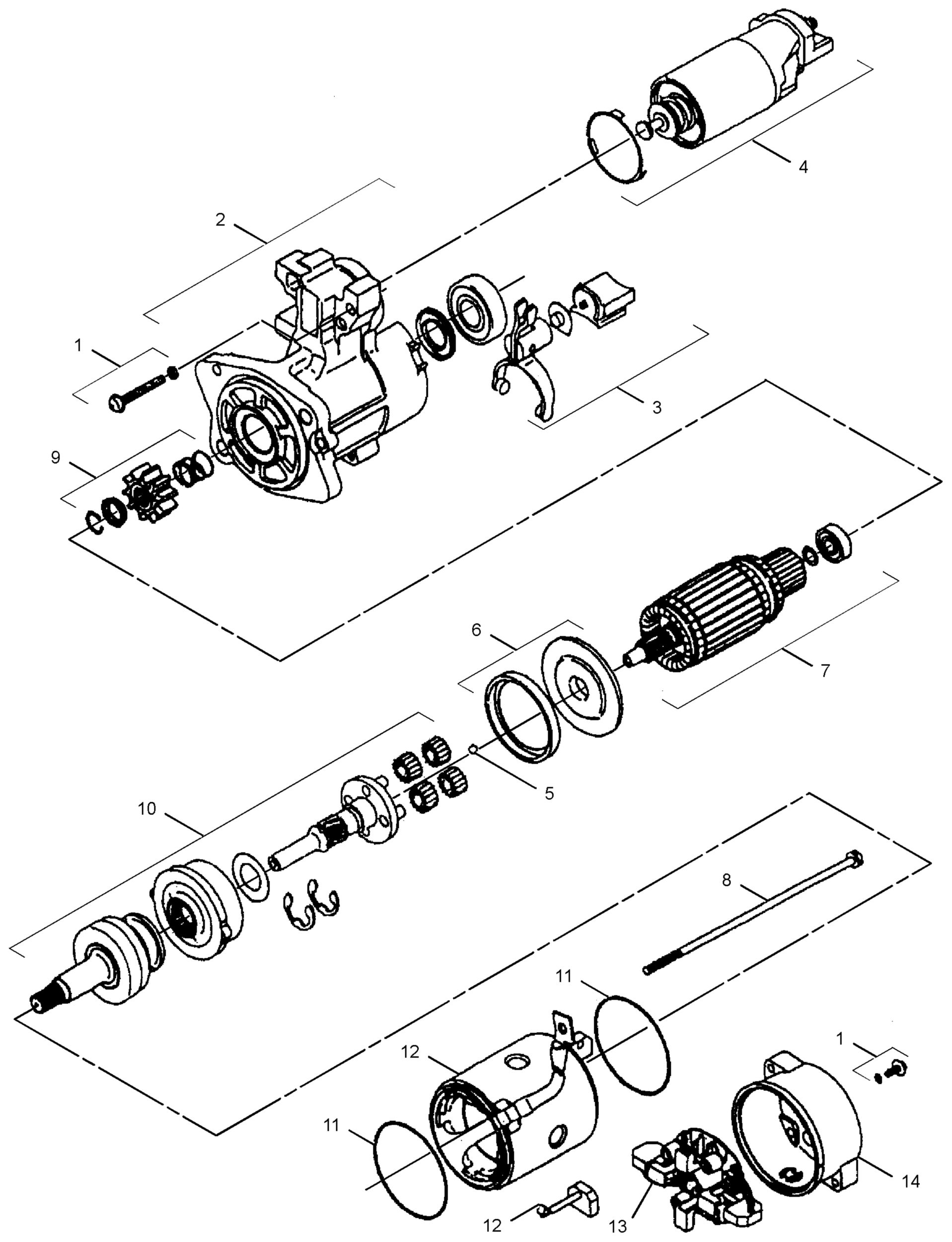 2724774 Arrancador 24V - Compatible con: 315D 311C 321C 320B 318C 320D 319C  314C