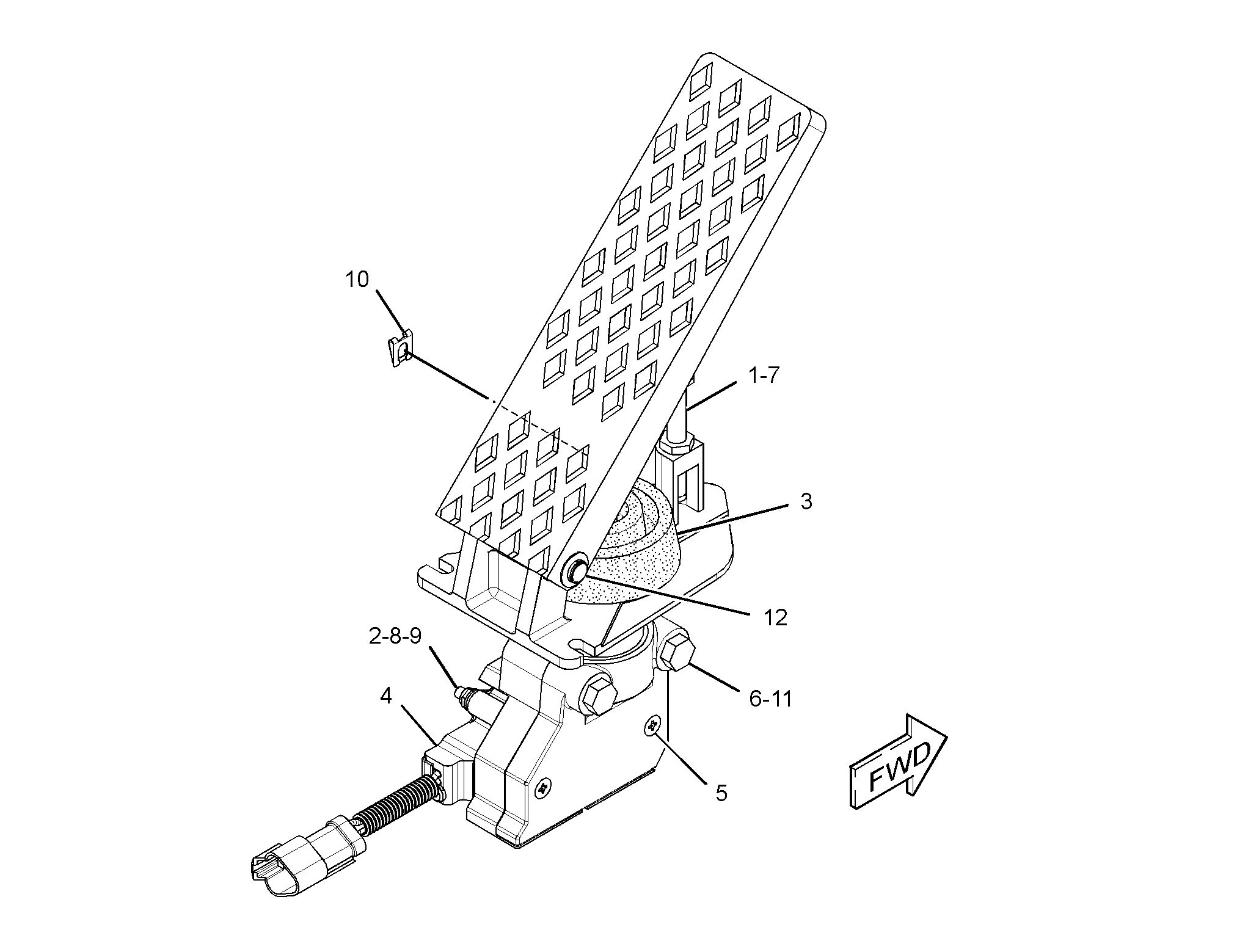 Педаль в сборе