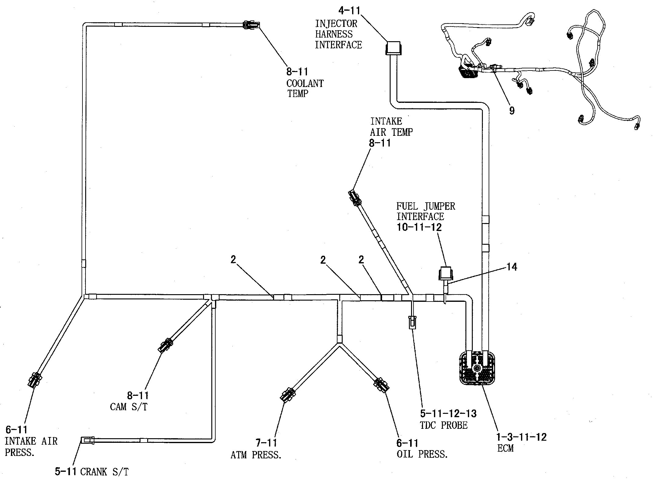 354-0049: External Engine Electronic Control Wiring Harness | Cat ...