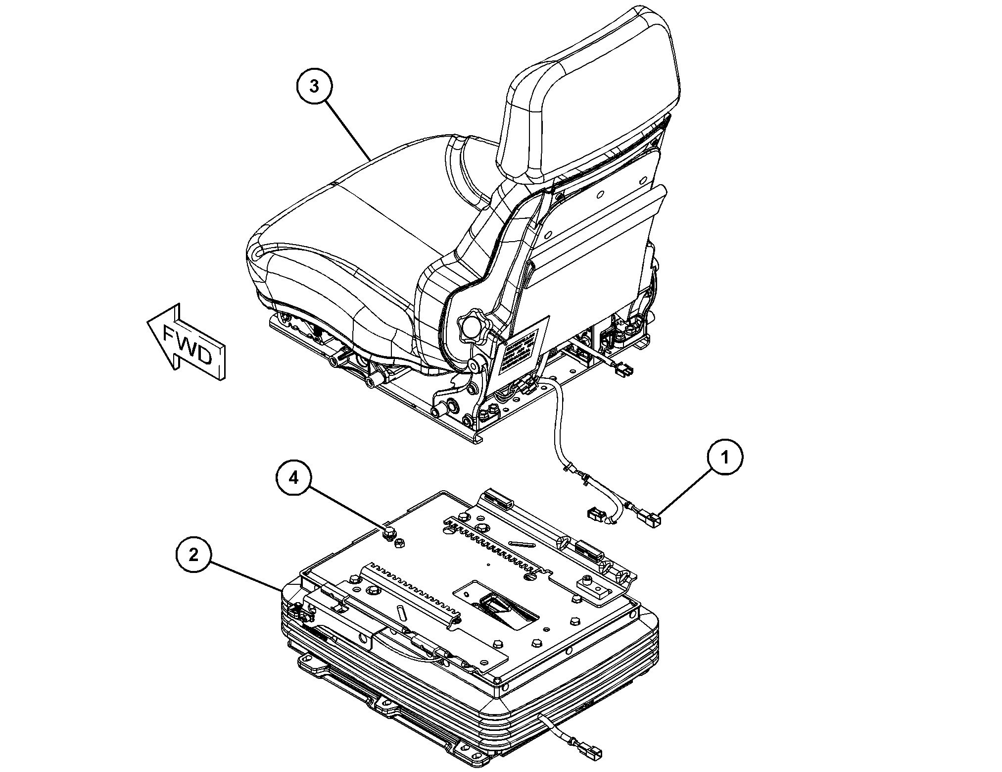 443-8102: СИДЕНЬЕ С ПОДВЕСКОЙ