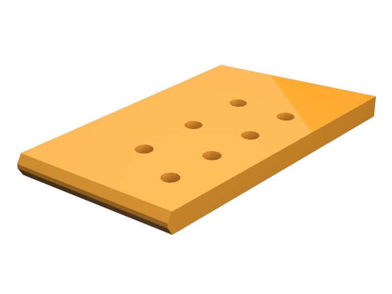 Внешняя опора для 9 полууниверсальных ножей толщиной 35 мм