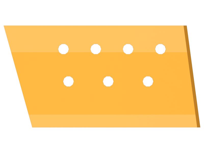 Внешняя опора для 9 полууниверсальных ножей толщиной 35 мм