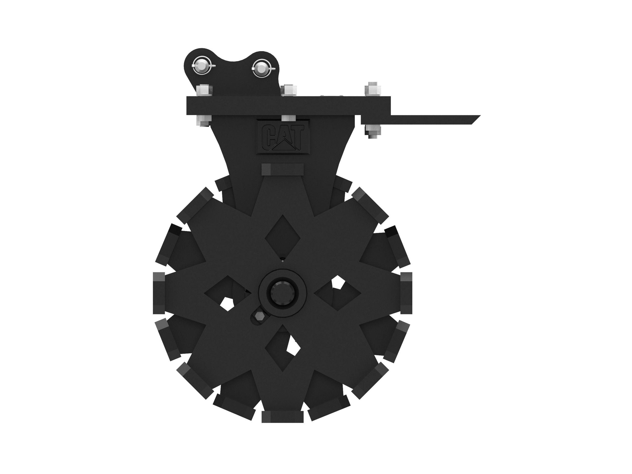 Уплотнительное колесо 406 мм (16 дюймов), крепление на пальцах, 1 т
