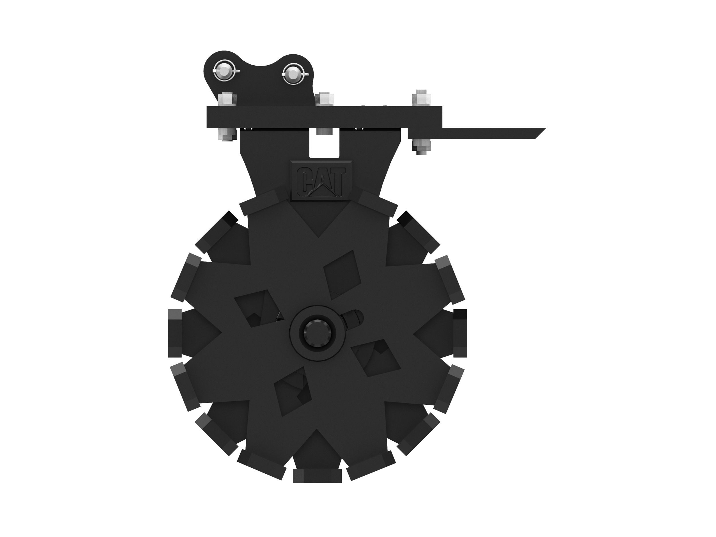 Уплотнительное колесо 559 мм (22 дюйма) 1 т, крепление на пальцах