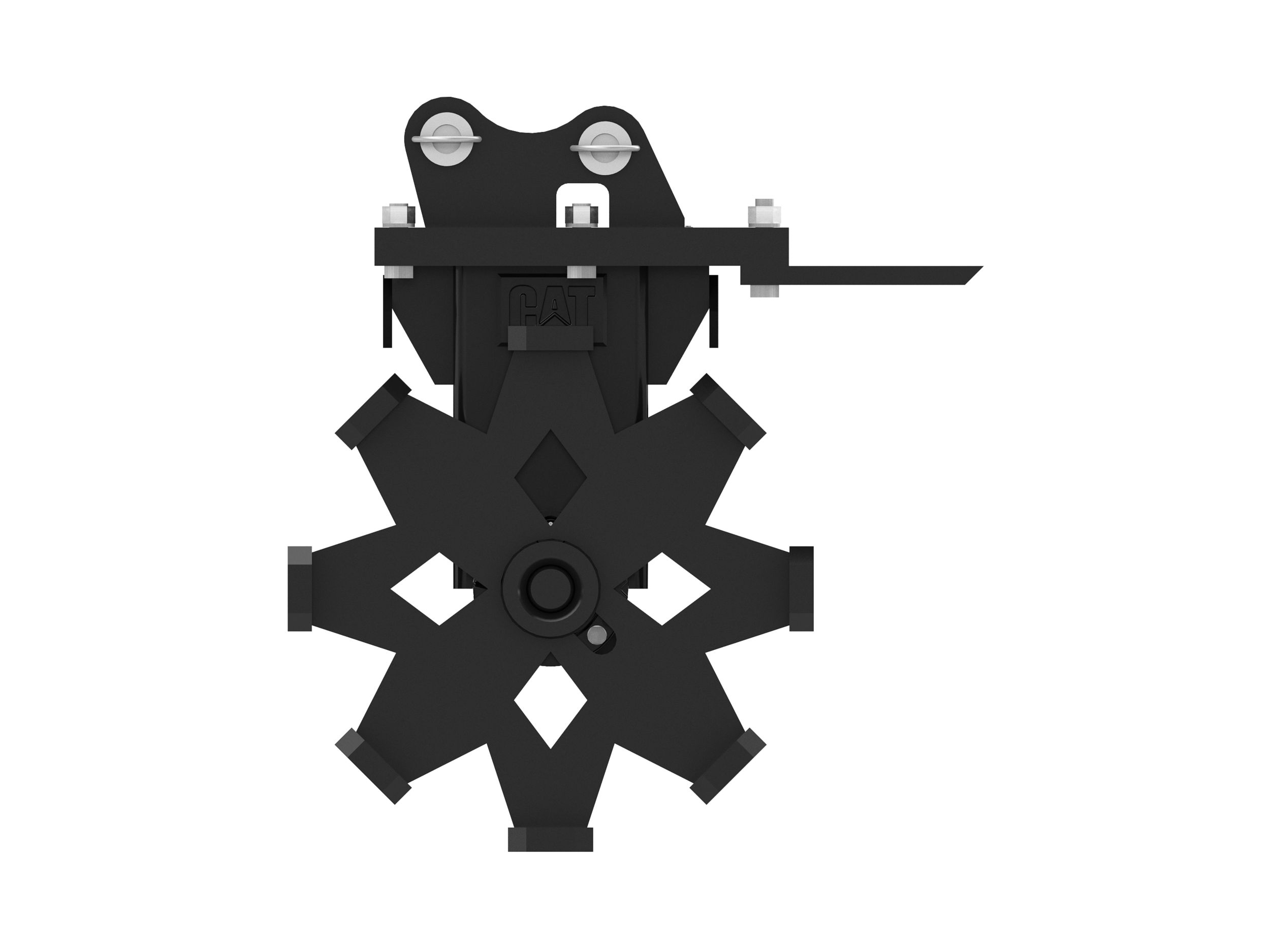 Уплотнительное колесо 305 мм (12 дюймов), 2 т, с креплением на пальцах