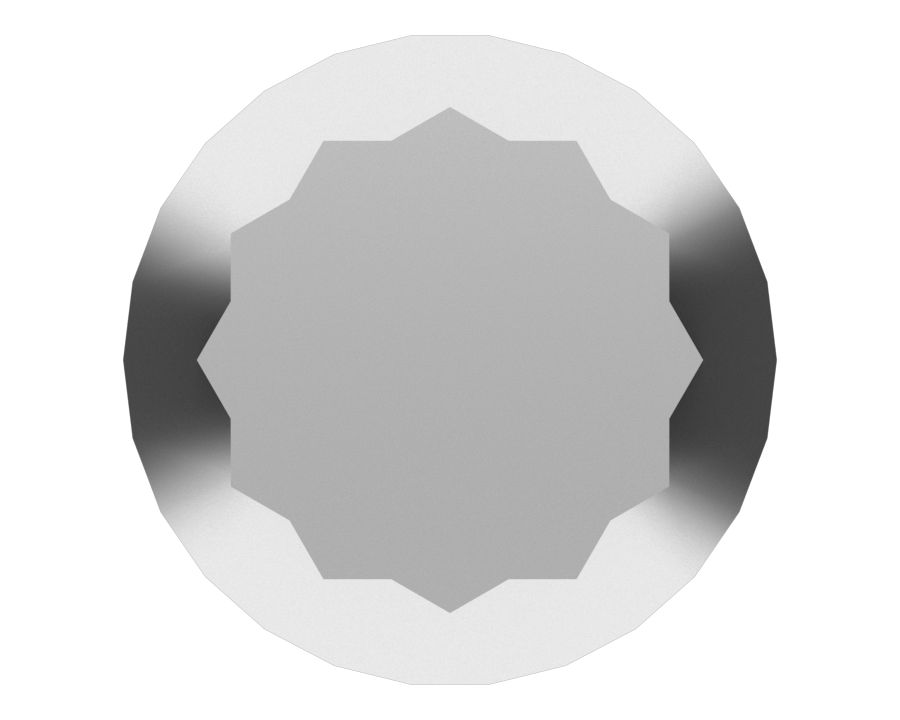 Болт с 12-гранной головкой 3/8''-16 x 1''