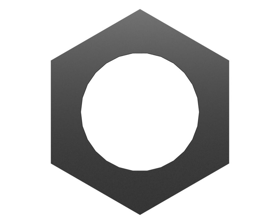 Стопорная гайка с резьбой 5/8''-18