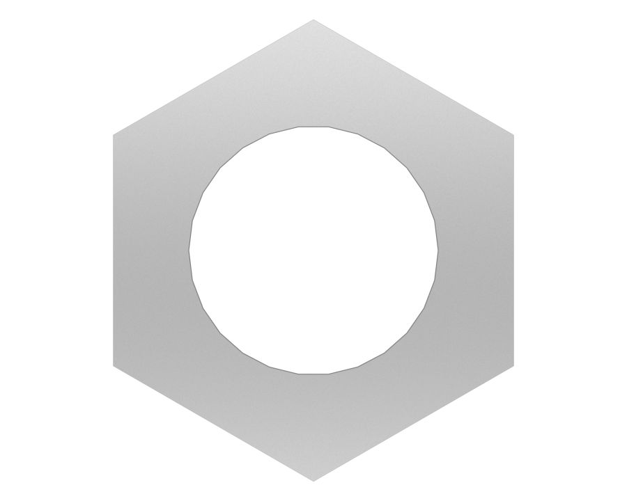 Шестигранная гайка с резьбой M10X1,25