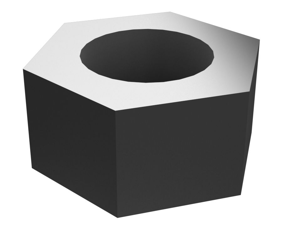 Шестигранная гайка с резьбой M10X1,25