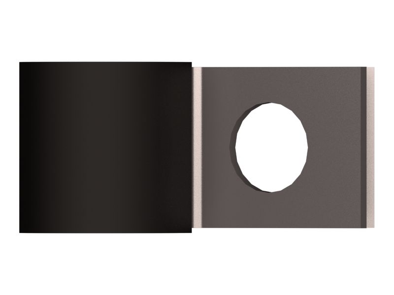 Зажим для стальной петли с одной трубкой диаметром не менее 9,52 мм