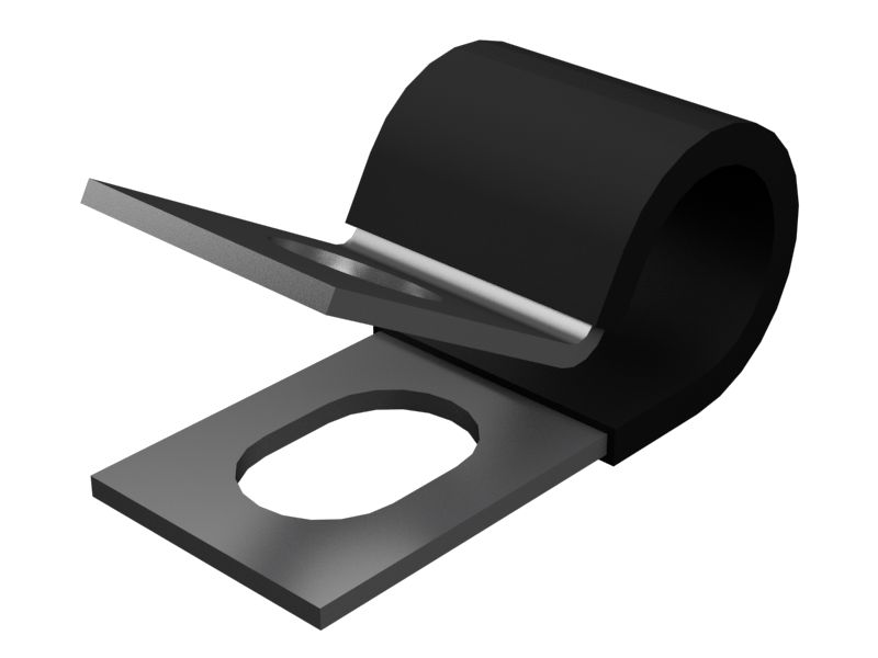 Зажим для стальной петли с одной трубкой диаметром не менее 9,52 мм