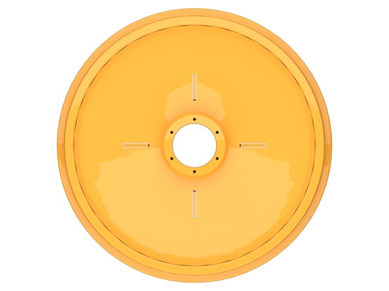 Переднее направляющее колесо с наружным диаметром 716 мм