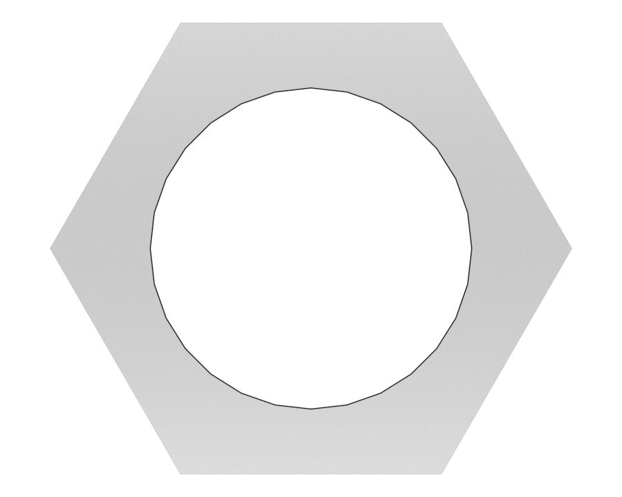 Гайка с шестигранной головкой