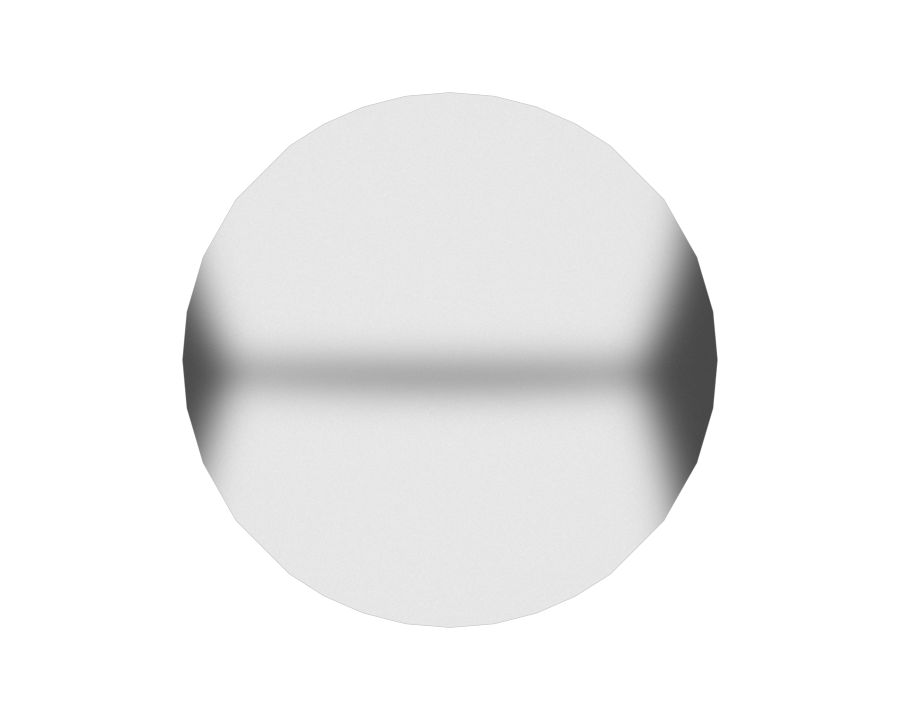 Стальной штифт со сферическим концом длиной 44,20 мм