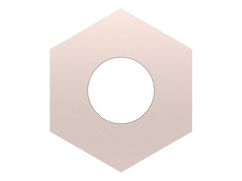 Шестигранная гайка 5/16"-18