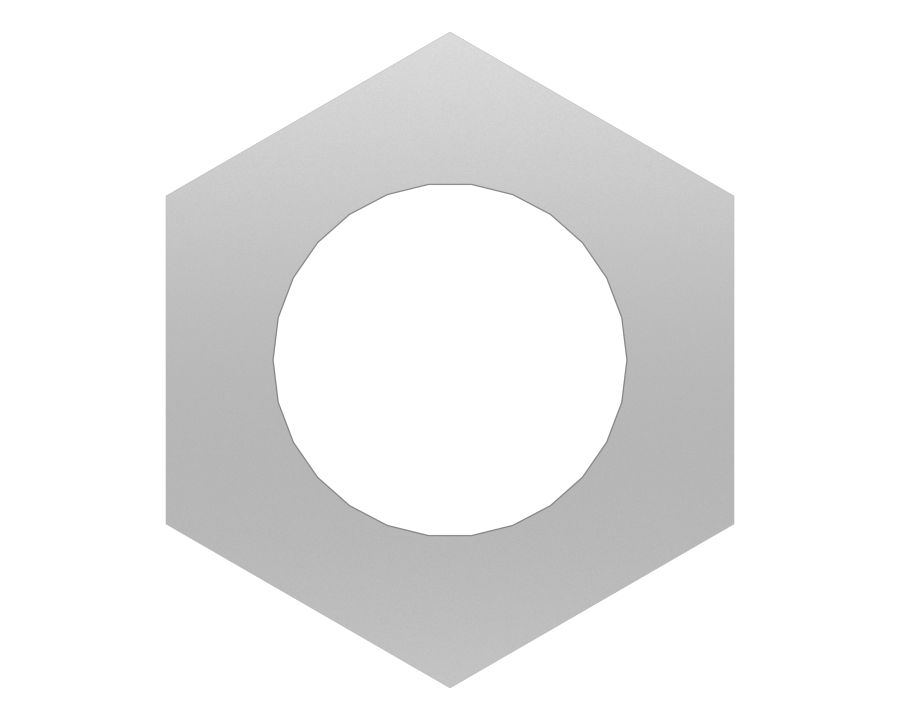 Шестигранная гайка 0,3125