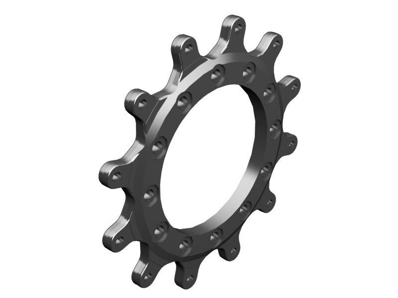 Литое ведущее колесо, внутренний диаметр 211 мм