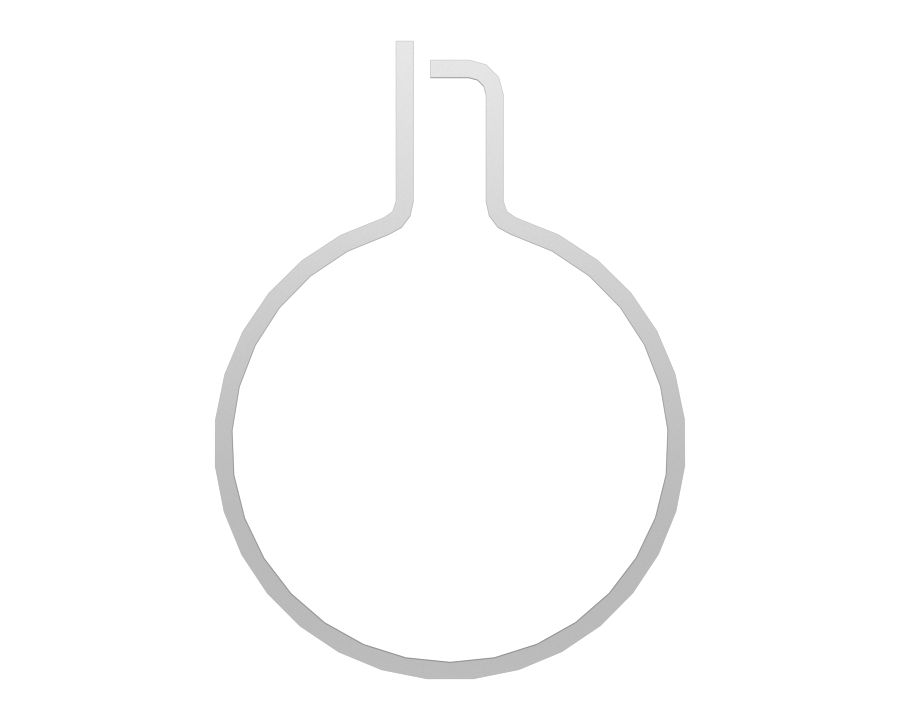 Натяжной выхлопной зажим шириной 22,4 мм