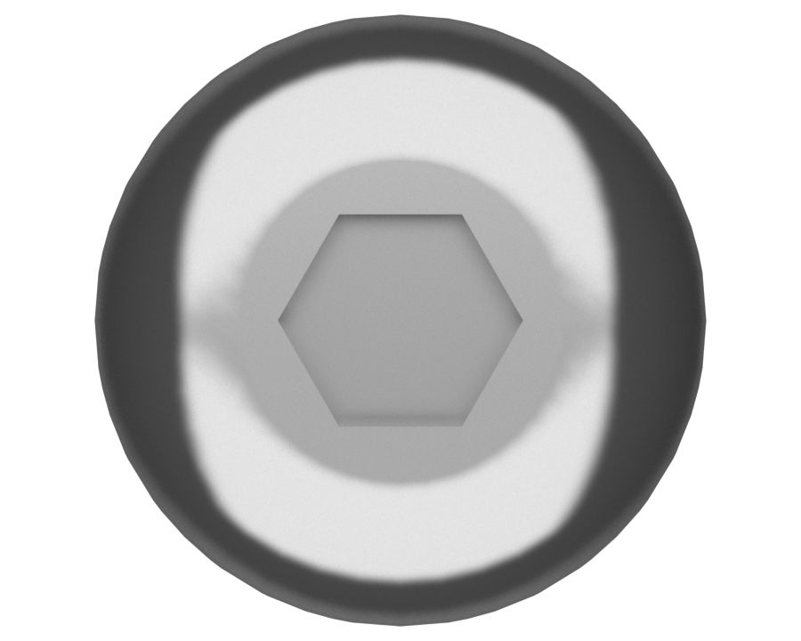 Винт с полукруглой головкой (длина 12,70 мм)