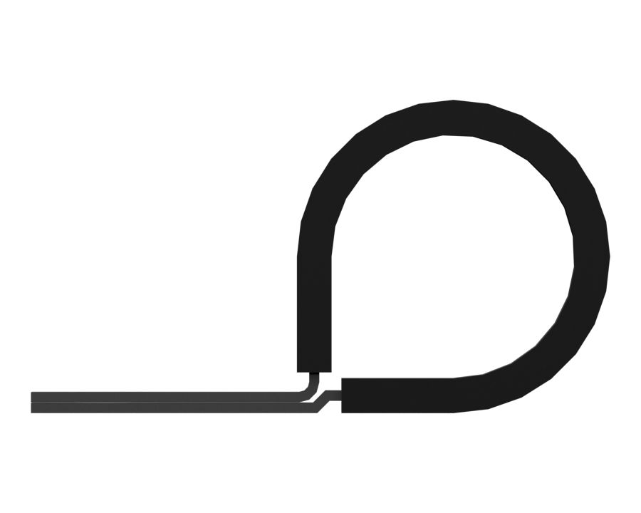 Шланговый зажим для одной трубки, внутренний диаметр 31,75 мм