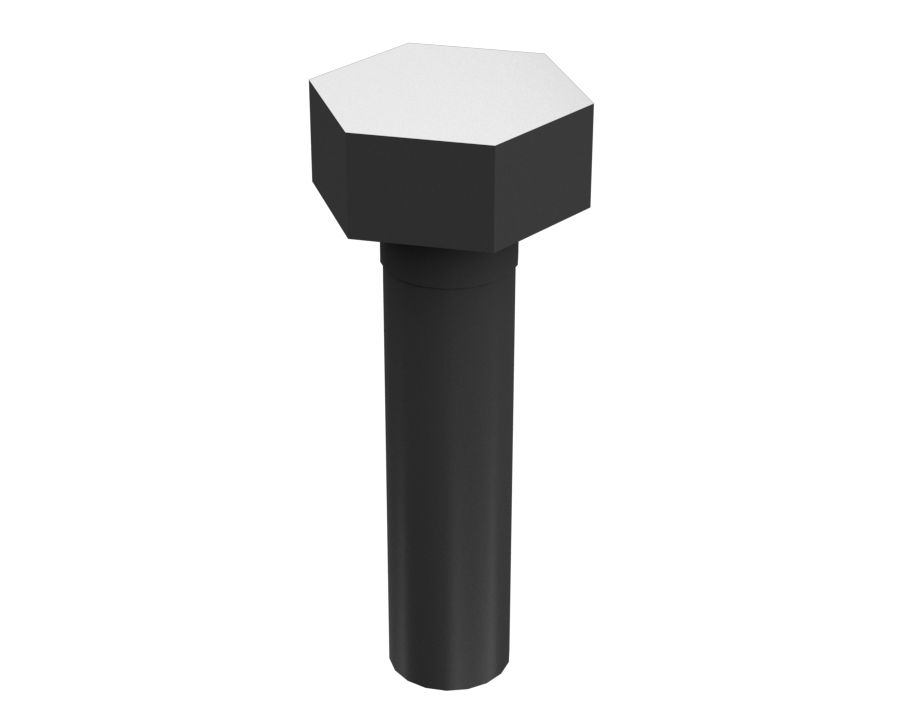 Болт с шестигранной головкой 1/4"-20 x 1