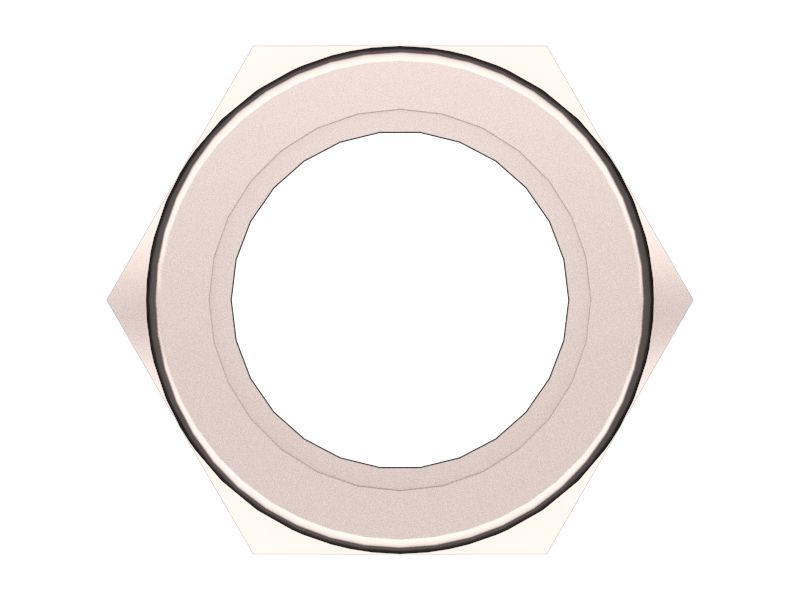 Шестигранная контргайка M12 x 1,75 мм
