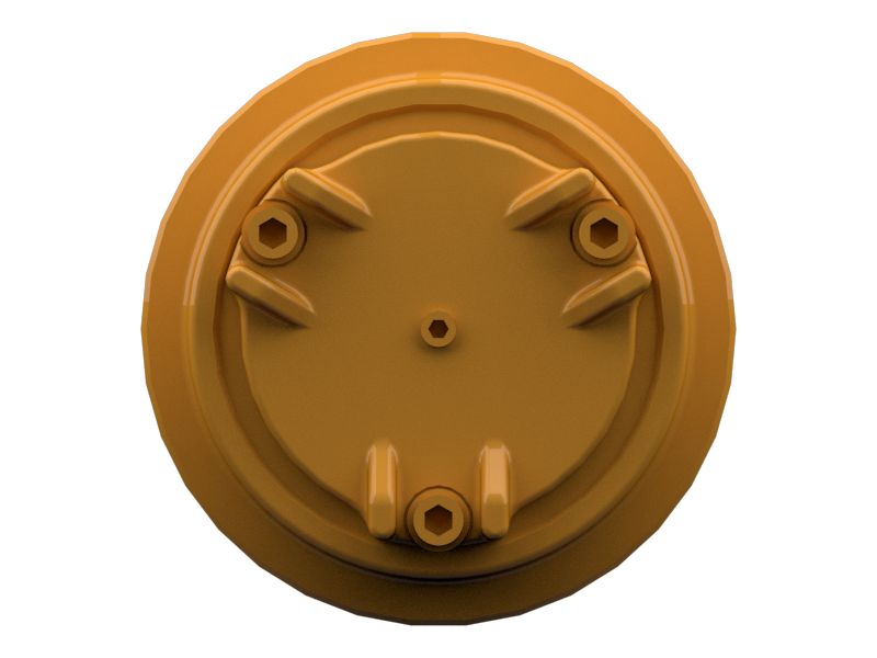 Однофланцевый несущий ролик