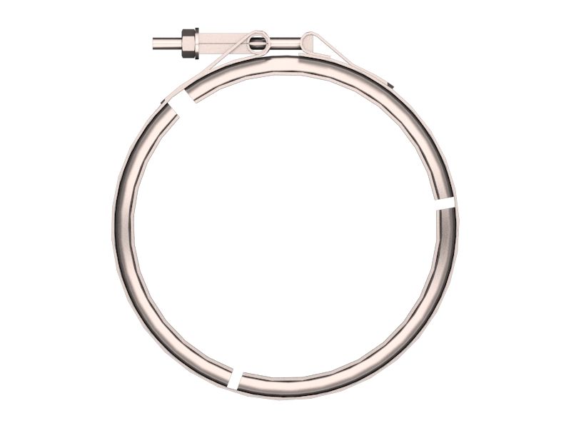 V-образный ленточный хомут с минимальным внутренним диаметром 194,40 мм