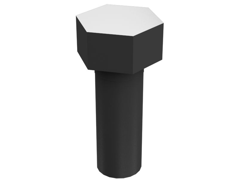 Болт с шестигранной головкой 3/4"-16 x 2