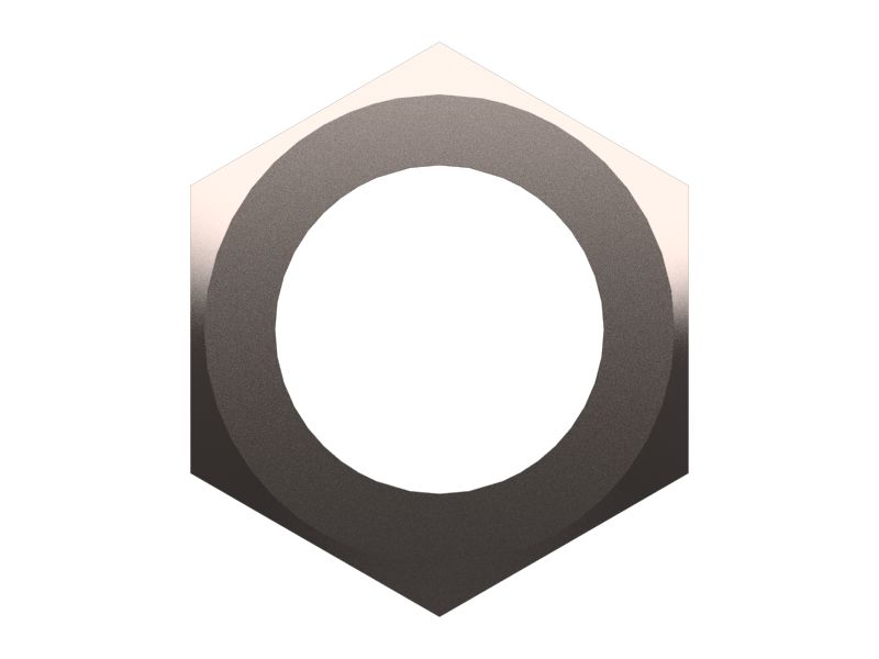 Шестигранная гайка 7/16''-28