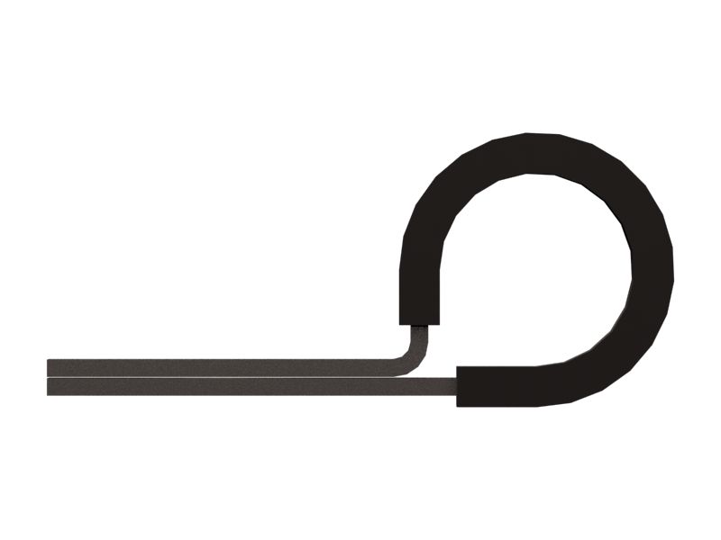 Петлевой хомут для одной трубы (минимум 13,49 мм)