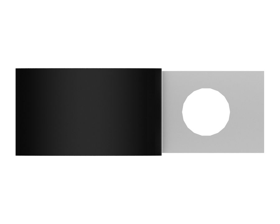 Шланговый зажим для одной трубки, внутренний диаметр 39,69 мм